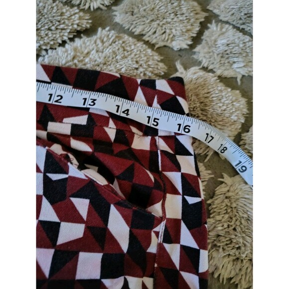 Travelers Collection By Chico's Geo Crepe Knit Ankle Pants Size 1 US M - Picture 9 of 11